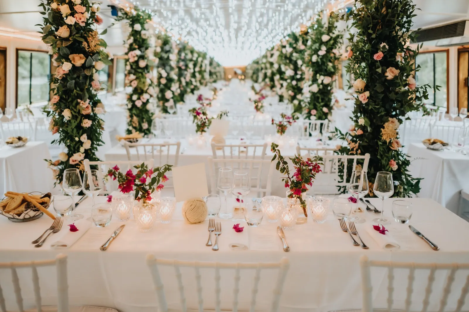 Grandi Eventi - Allestimento Interno barca a Venezia - Dream Boat Venice